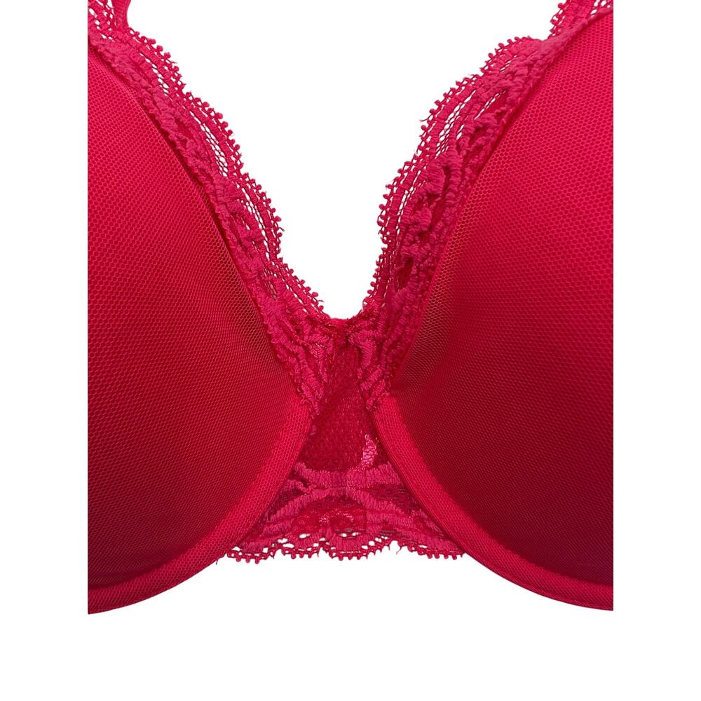 NATORI 741299 FEATHERS FULL COVERAGE BRA DARK PINK SIZE 34D - Picture 4 of 9